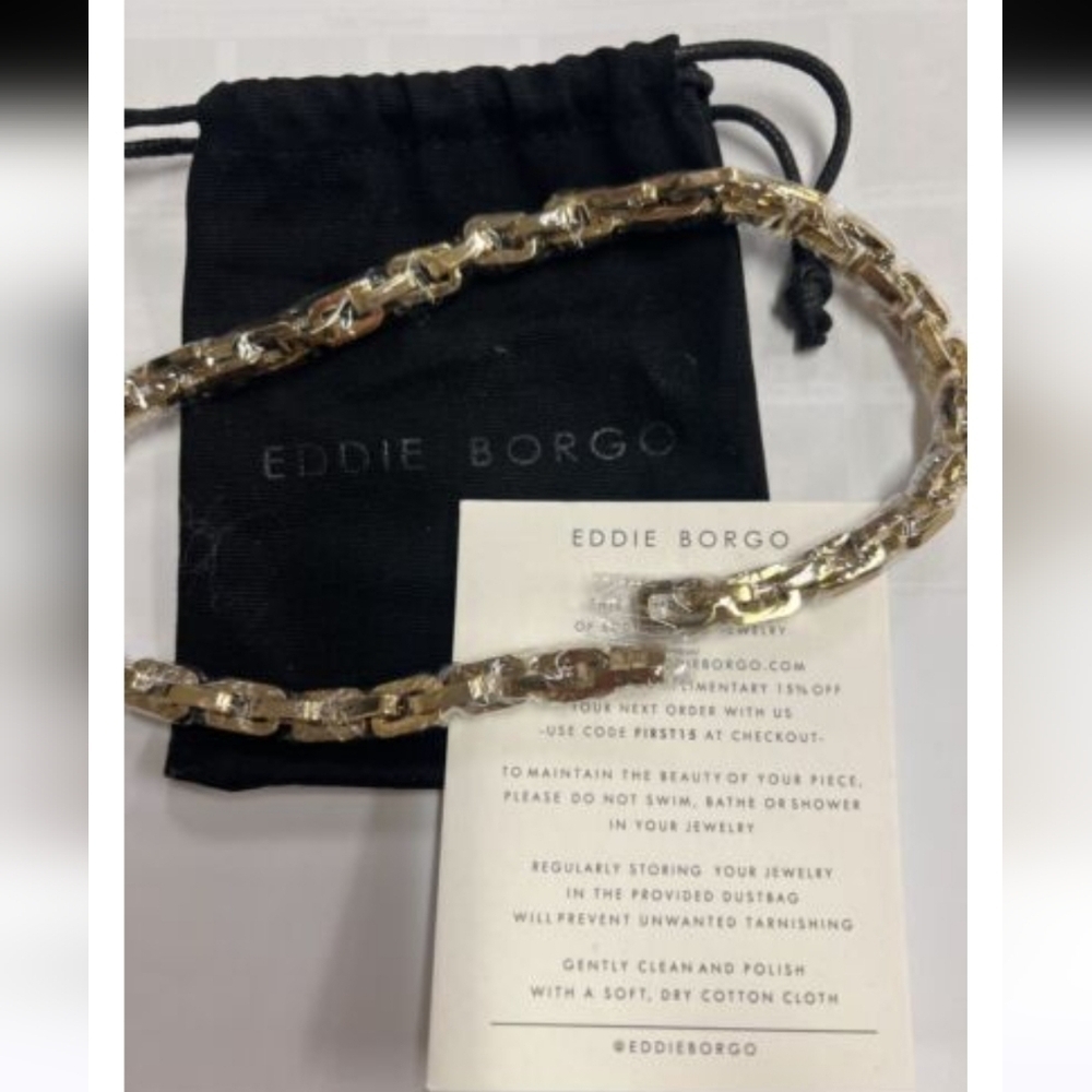 Eddie Borgo Supra Link Necklace -17 Inch Length. - Picture 8 of 12